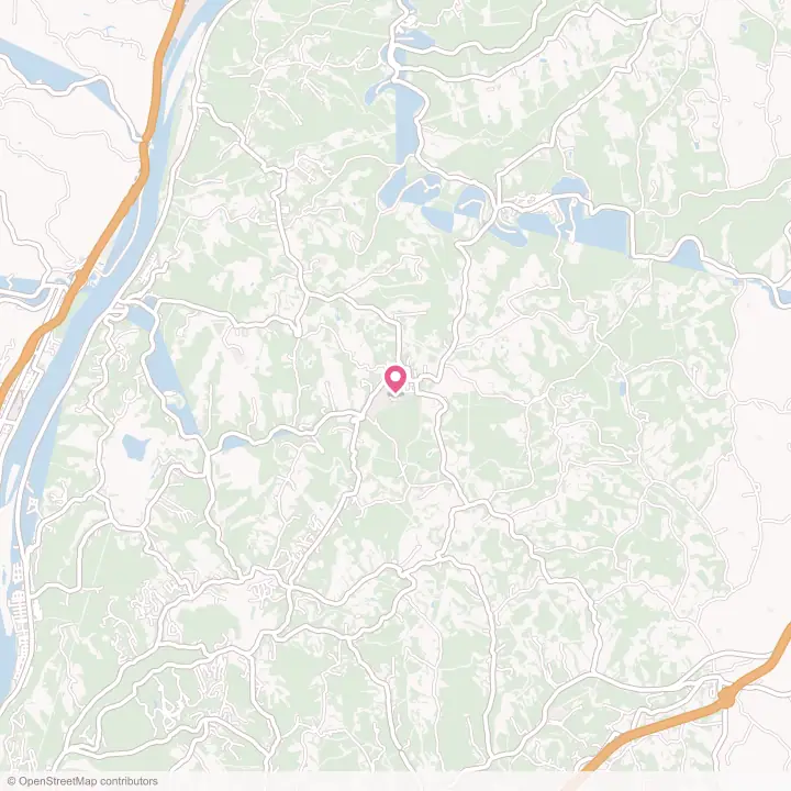 Map of the flower delivery area in West Liberty, West Virginia