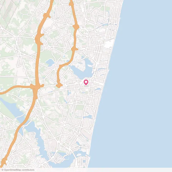 Map of the flower delivery area in West Belmar, New Jersey
