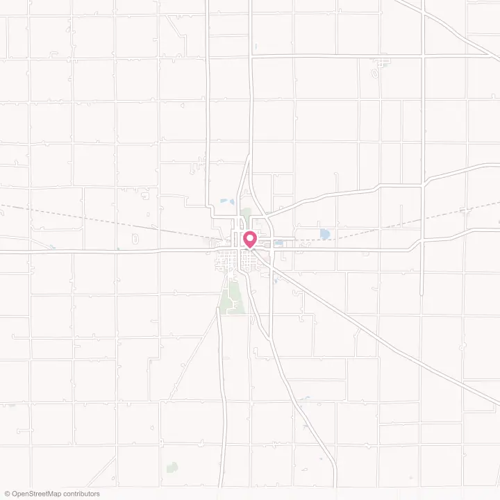 Map of the flower delivery area in Winchester, Indiana