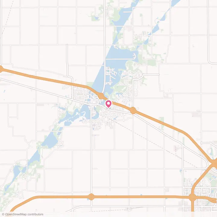 Map of the flower delivery area in Mahomet, Illinois