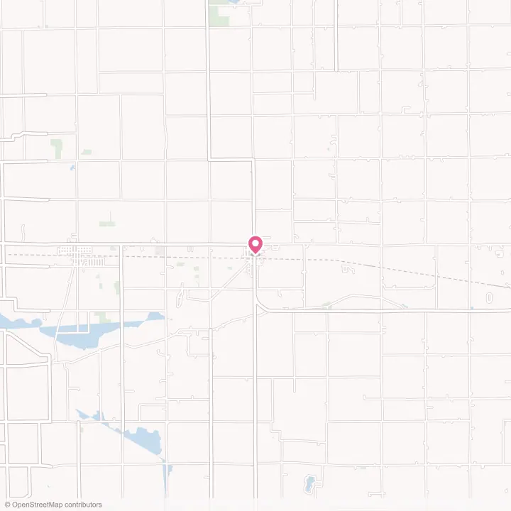 Map of the flower delivery area in Farmland, Indiana