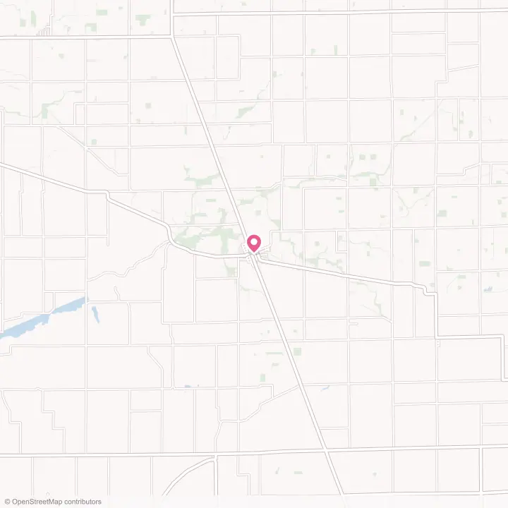 Map of the flower delivery area in Kirklin, Indiana