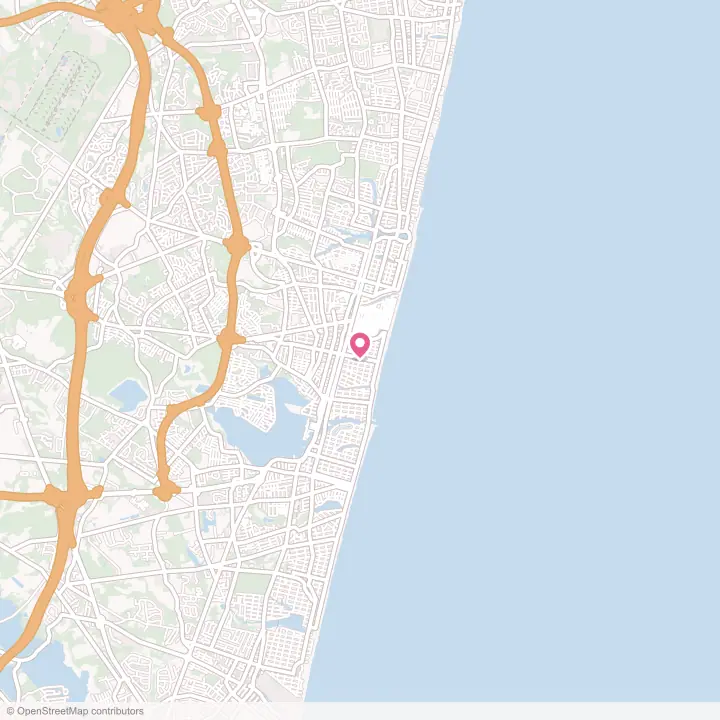Map of the flower delivery area in Bradley Beach, New Jersey