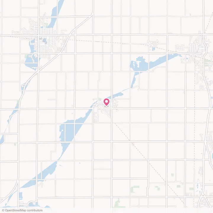 Map of the flower delivery area in Frankton, Indiana