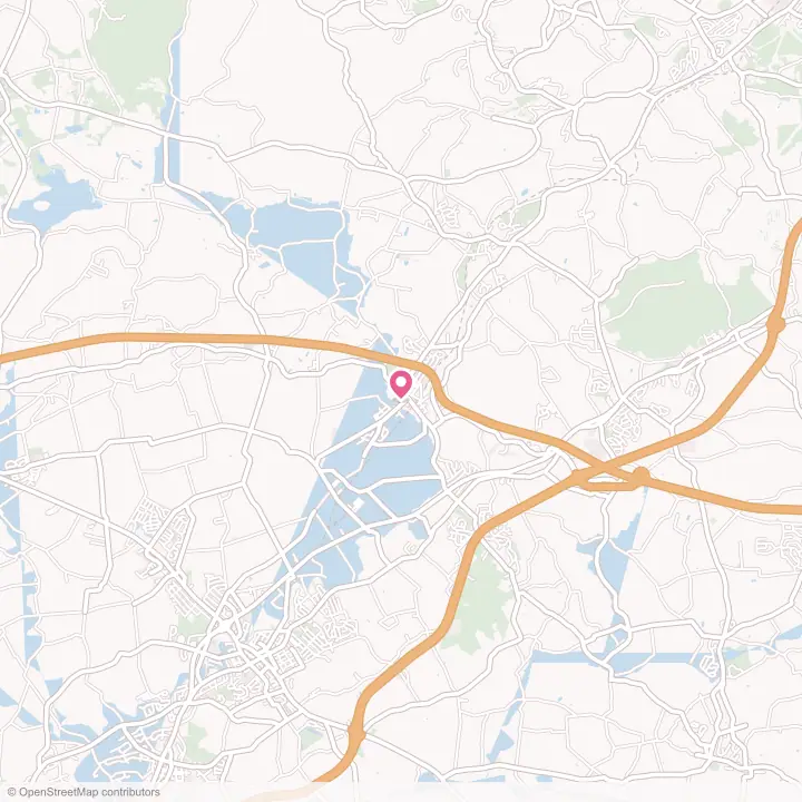 Map of the flower delivery area in Denver, Pennsylvania