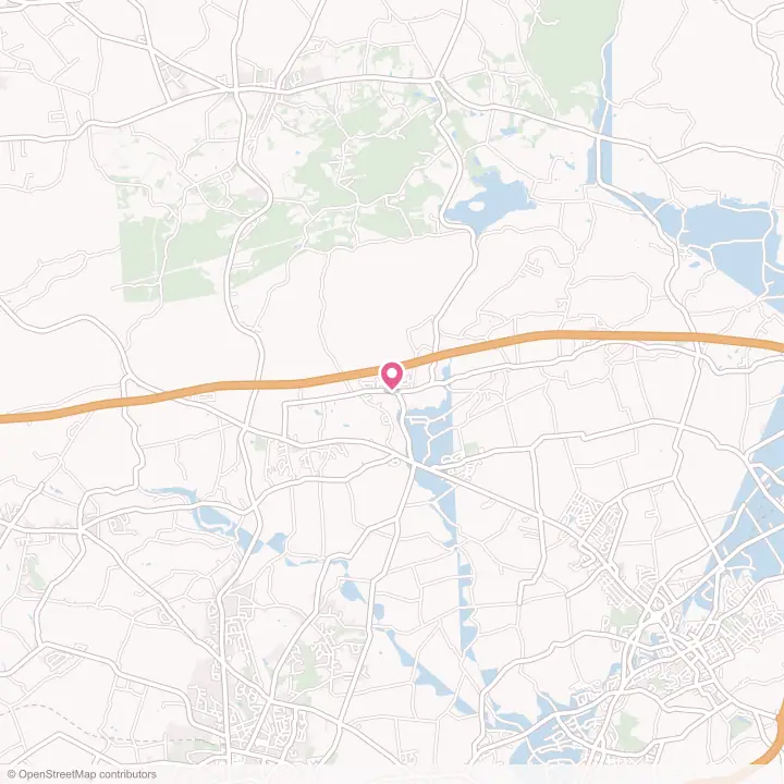 Map of the flower delivery area in Hopeland, Pennsylvania