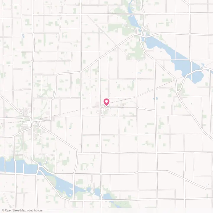 Map of the flower delivery area in Russia, Ohio