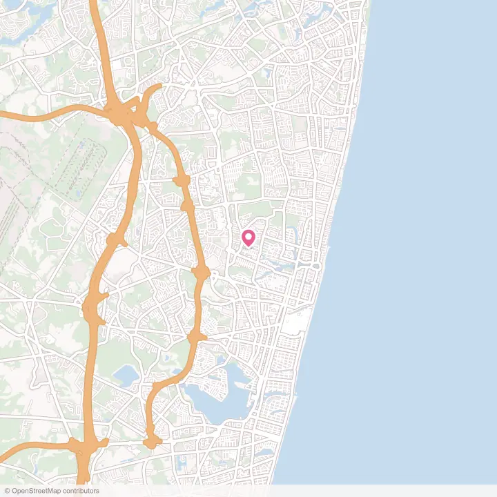 Map of the flower delivery area in Wanamassa, New Jersey