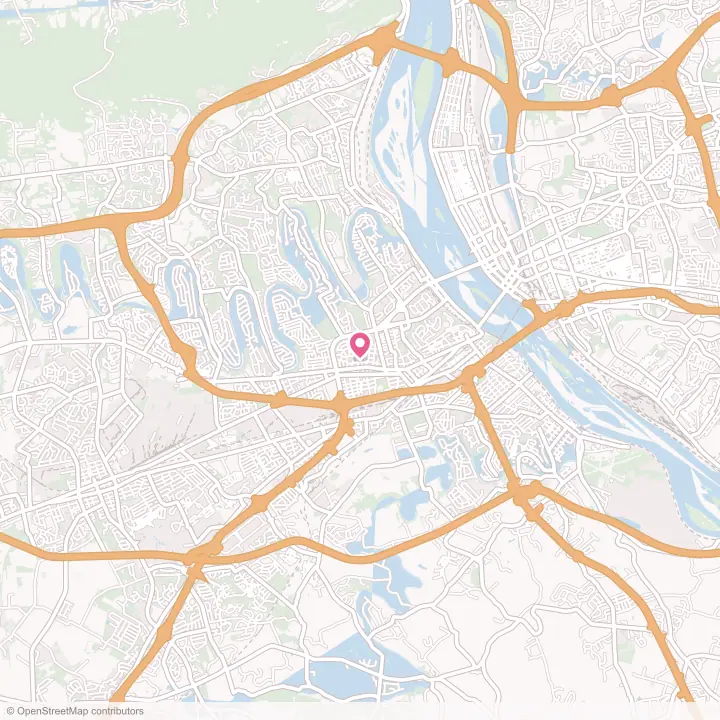 Map of the flower delivery area in Camp Hill, Pennsylvania