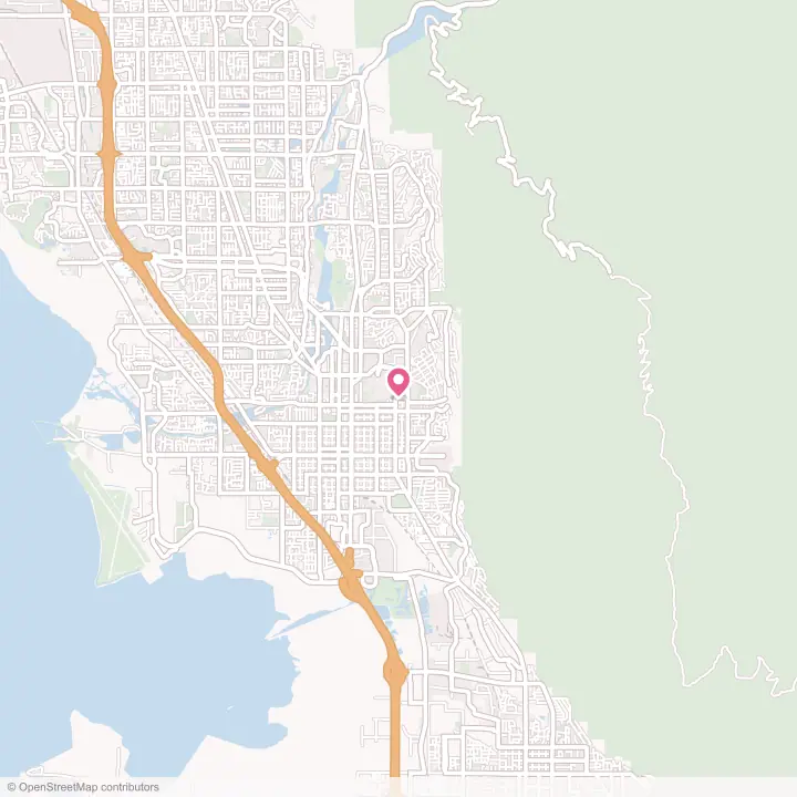 Map of the flower delivery area in Provo, Utah