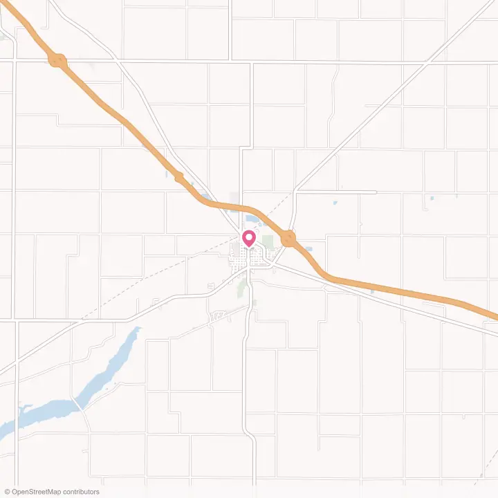 Map of the flower delivery area in Farmer City, Illinois