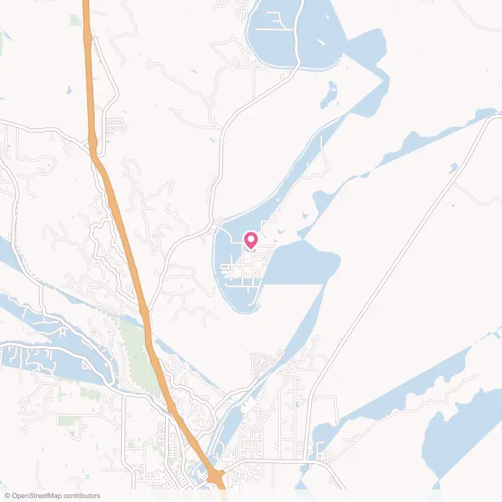 Map of the flower delivery area in Bend, California