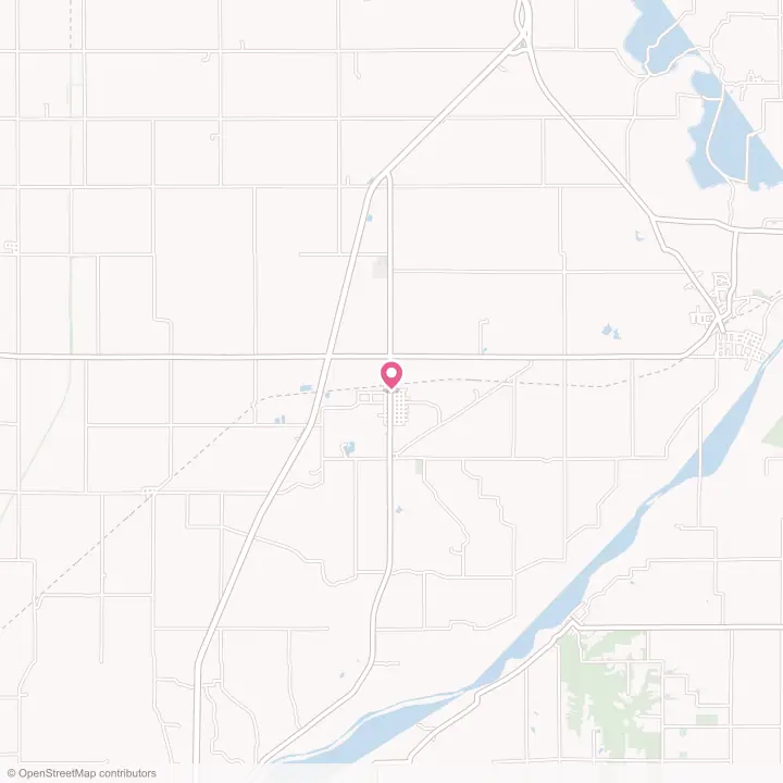 Map of the flower delivery area in West Lebanon, Indiana