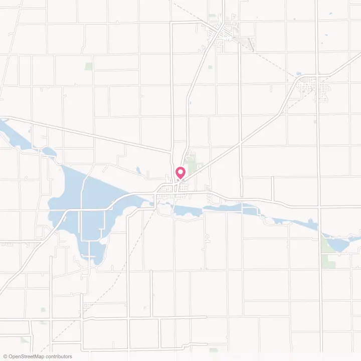 Map of the flower delivery area in Albany, Indiana