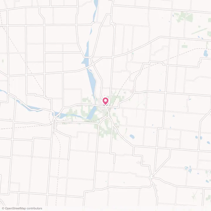 Map of the flower delivery area in De Graff, Ohio