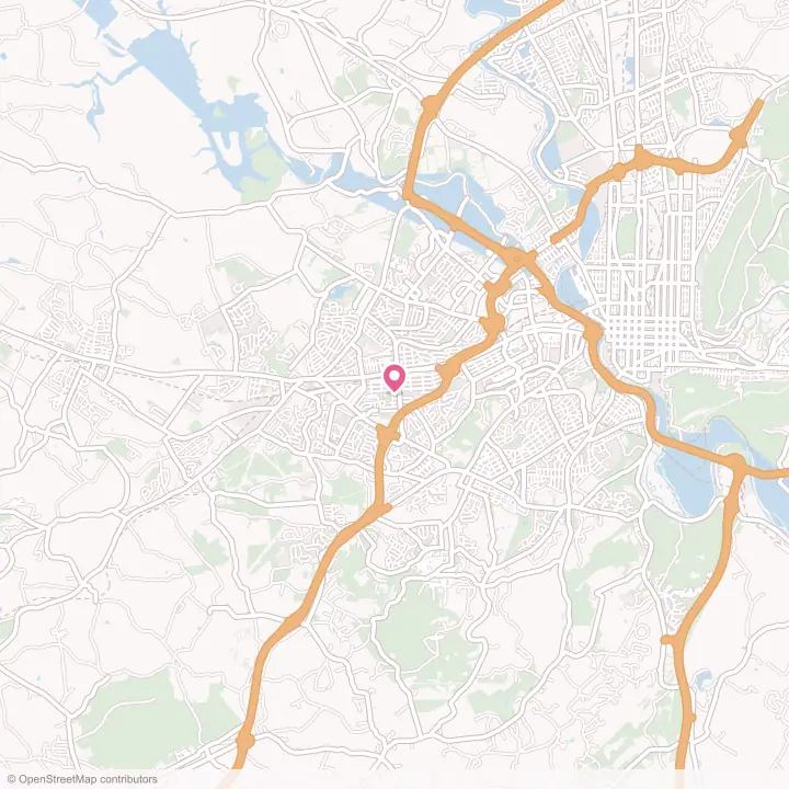 Map of the flower delivery area in West Wyomissing, Pennsylvania