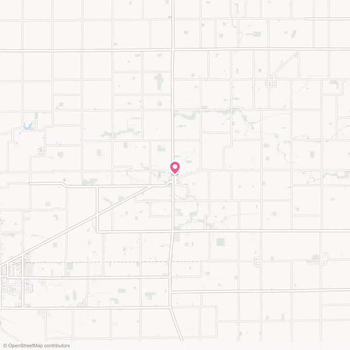 Map of the flower delivery area in Michigantown, Indiana