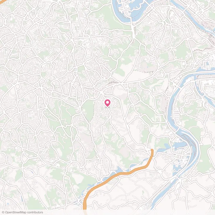 Map of the flower delivery area in Pleasant Hills, Pennsylvania