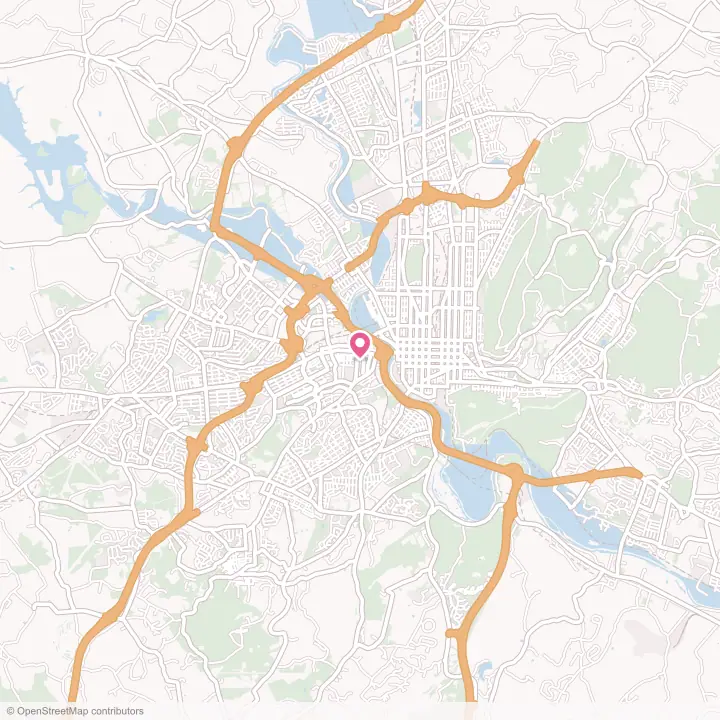 Map of the flower delivery area in West Reading, Pennsylvania