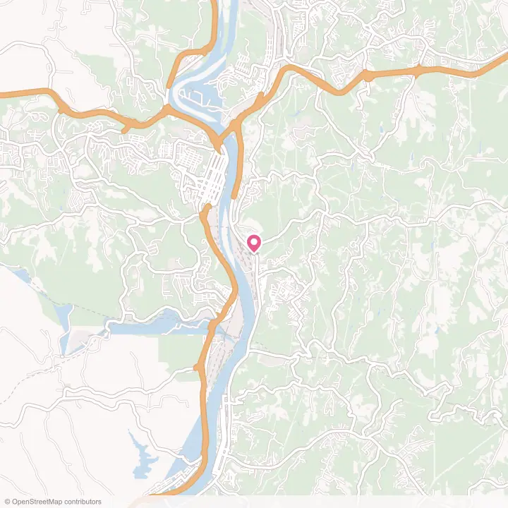 Map of the flower delivery area in Follansbee, West Virginia