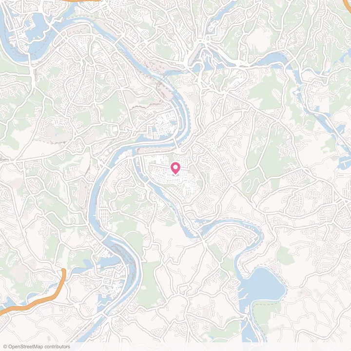 Map of the flower delivery area in McKeesport, Pennsylvania