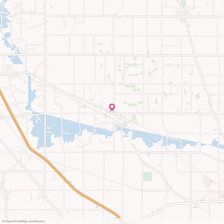 Map of the flower delivery area in Mulberry, Indiana