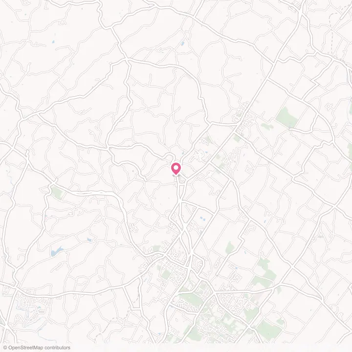 Map of the flower delivery area in Bechtelsville, Pennsylvania