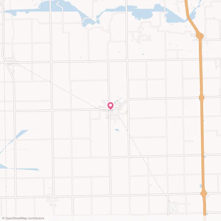 Map of the flower delivery area in Delavan, Illinois