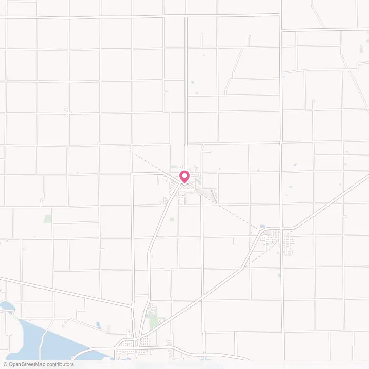 Map of the flower delivery area in Dunkirk, Indiana