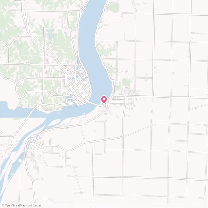 Map of the flower delivery area in Hamilton, Illinois