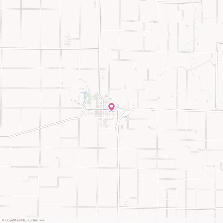 Map of the flower delivery area in Carthage, Illinois