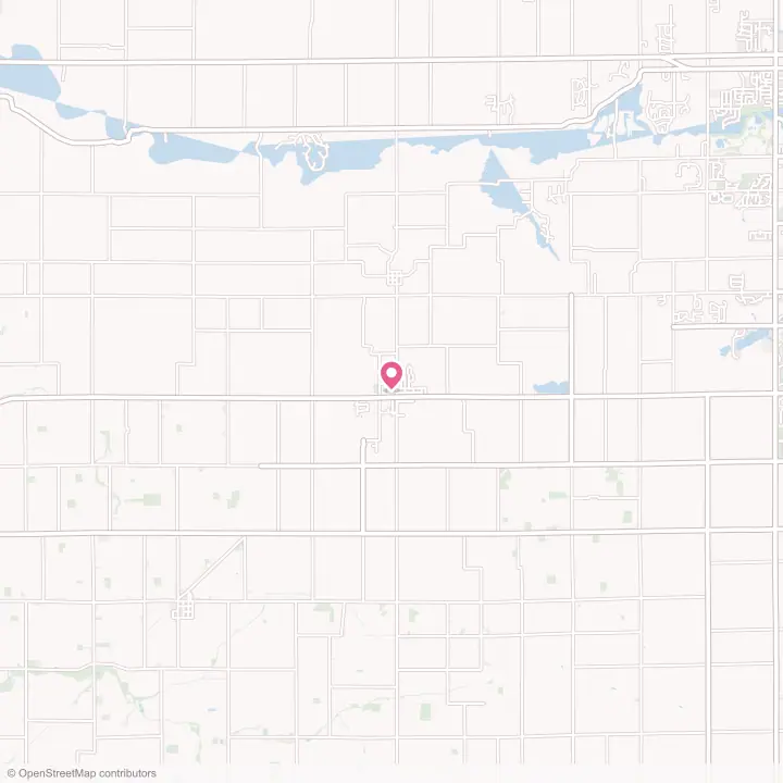 Map of the flower delivery area in Russiaville, Indiana