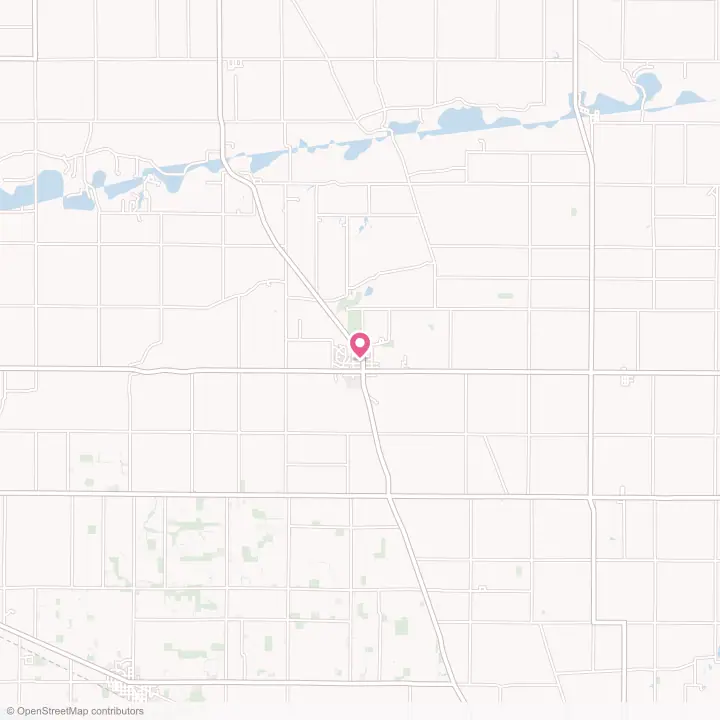 Map of the flower delivery area in Rossville, Indiana