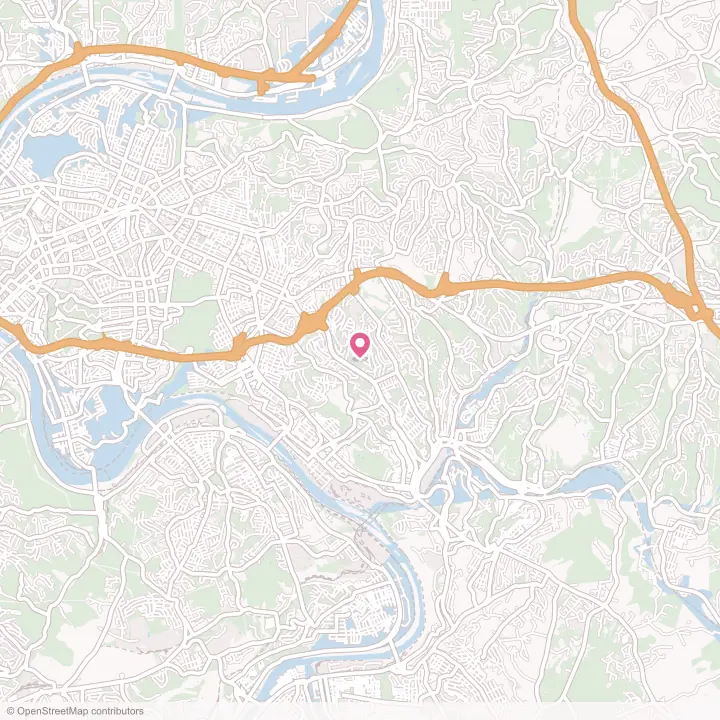 Map of the flower delivery area in Forest Hills, Pennsylvania
