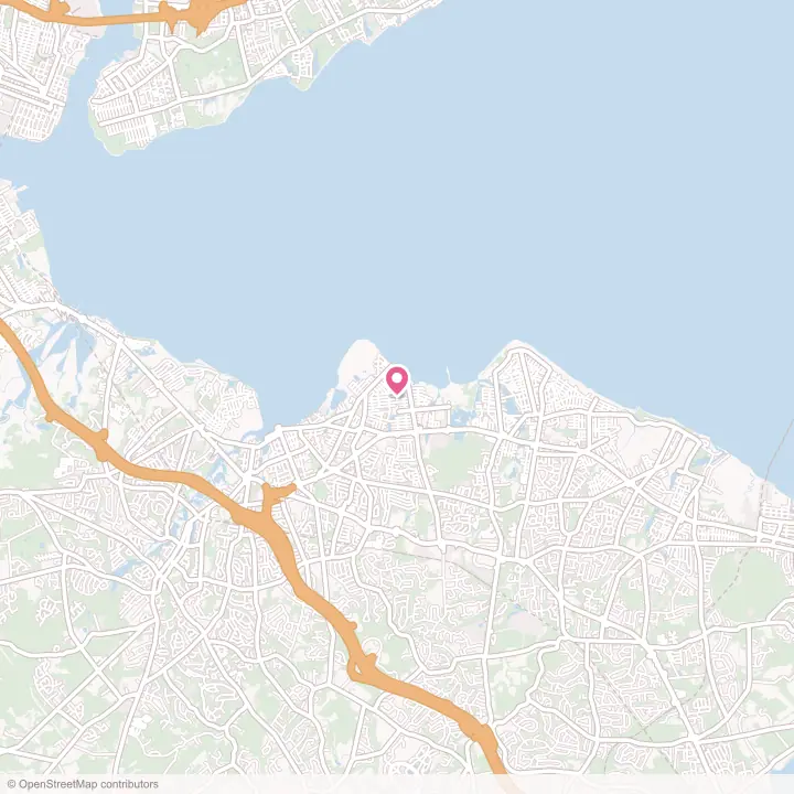 Map of the flower delivery area in Union Beach, New Jersey