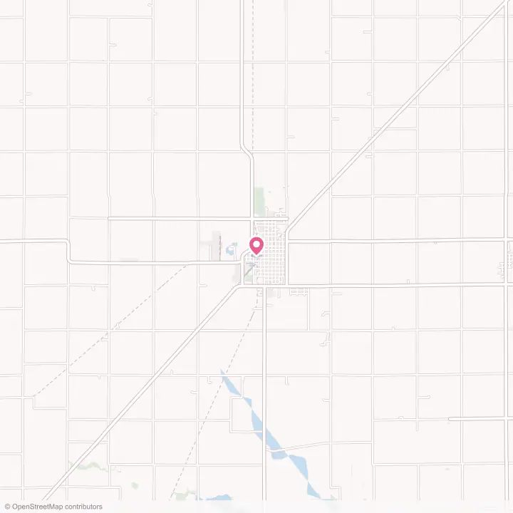 Map of the flower delivery area in Gibson City, Illinois