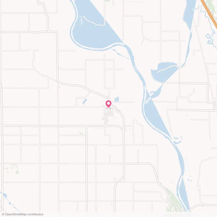 Map of the flower delivery area in Peru, Nebraska
