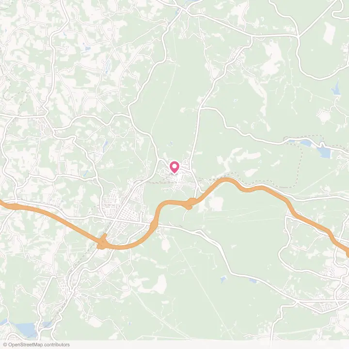 Map of the flower delivery area in Gallitzin, Pennsylvania