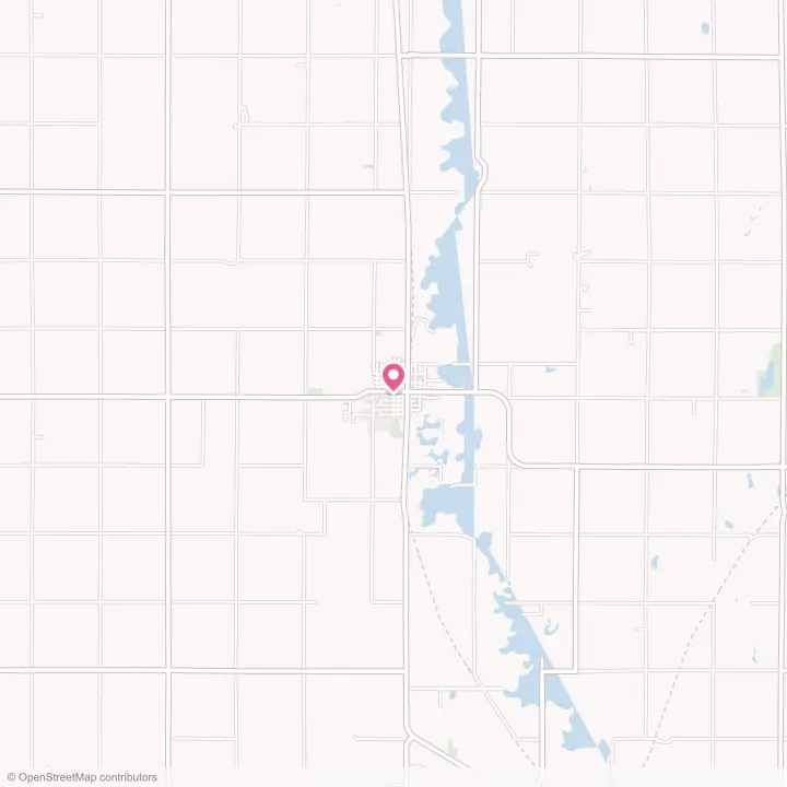 Map of the flower delivery area in Wilber, Nebraska