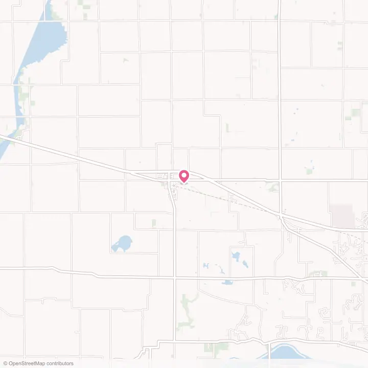 Map of the flower delivery area in Otterbein, Indiana