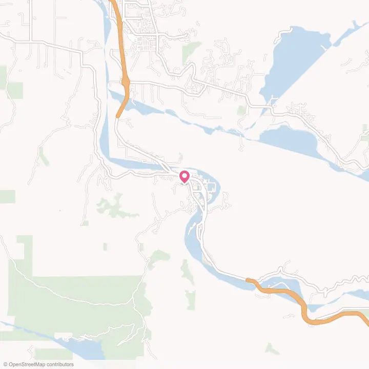 Map of the flower delivery area in Rio Dell, California
