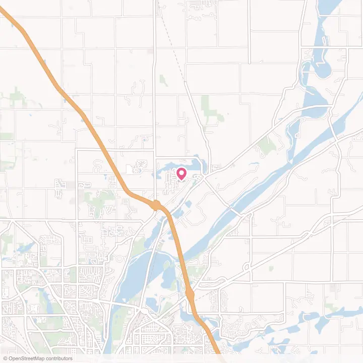Map of the flower delivery area in Battle Ground, Indiana
