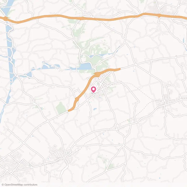 Map of the flower delivery area in Kutztown University, Pennsylvania