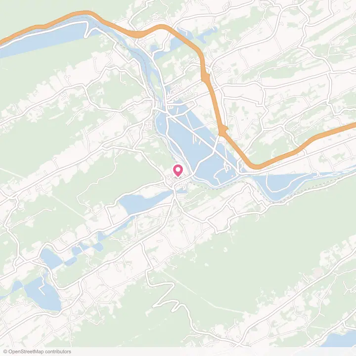 Map of the flower delivery area in Port Royal, Pennsylvania