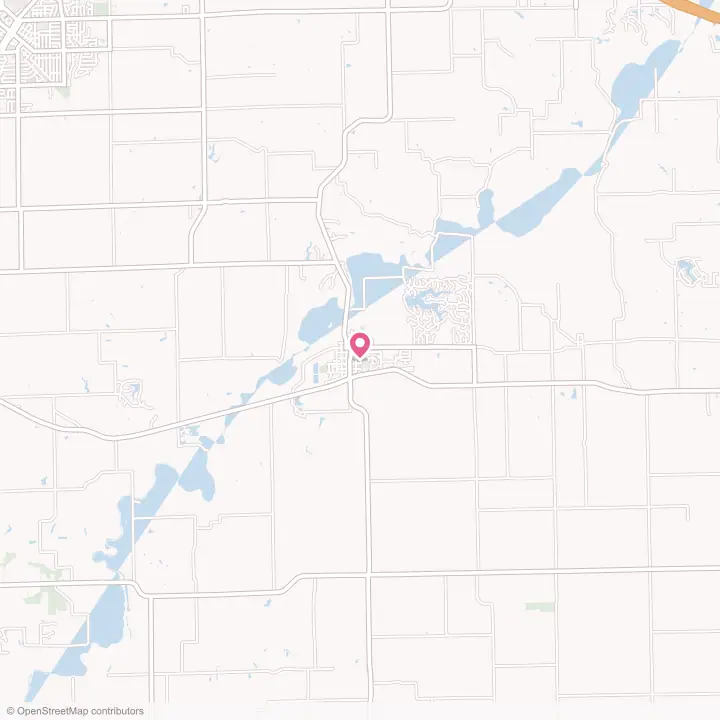 Map of the flower delivery area in Mackinaw, Illinois