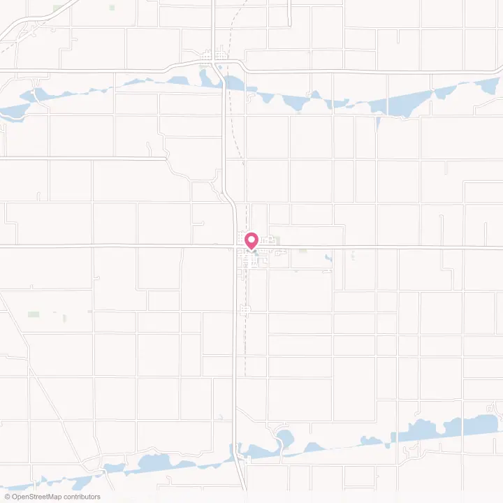 Map of the flower delivery area in Flora, Indiana