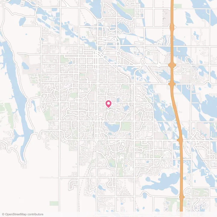 Map of the flower delivery area in Fort Collins, Colorado