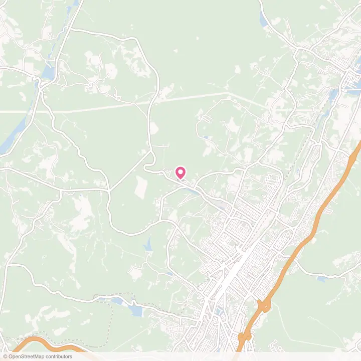 Map of the flower delivery area in Juniata Gap, Pennsylvania