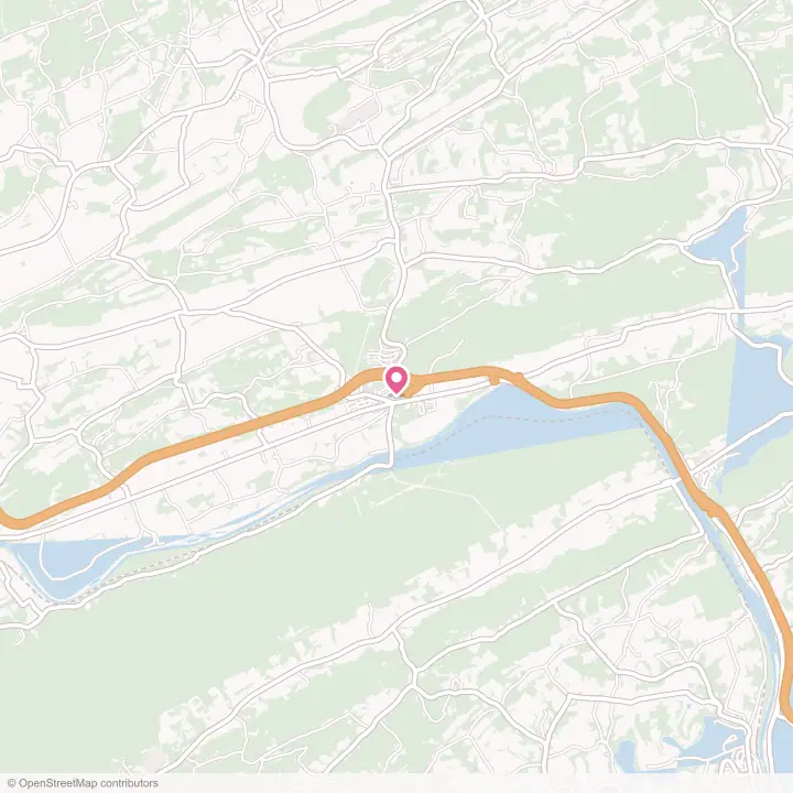 Map of the flower delivery area in Thompsontown, Pennsylvania