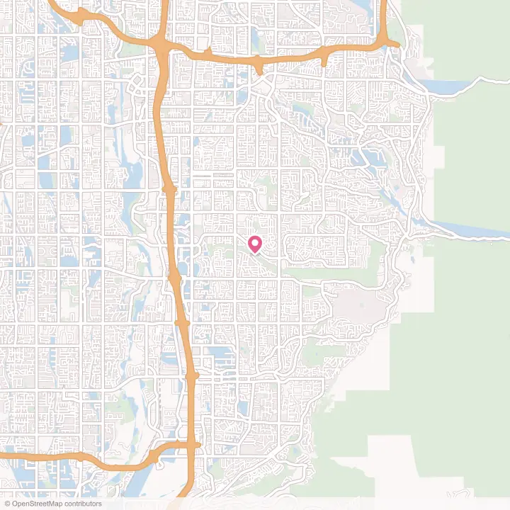 Map of the flower delivery area in White City, Utah
